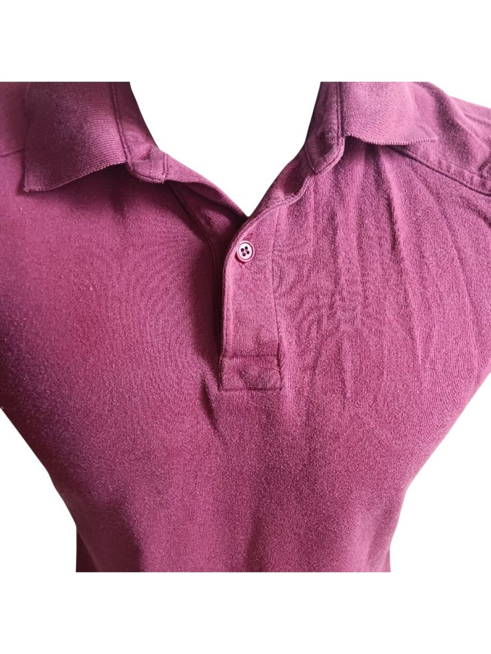 True Vintage Polo Shirt Medium Maroon RMK Beverly Hills Short-Sleeve 80's Preppy